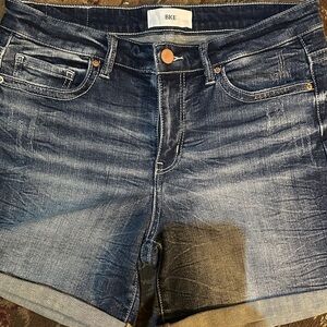 BKE Women's Dark Wash Jean Shorts